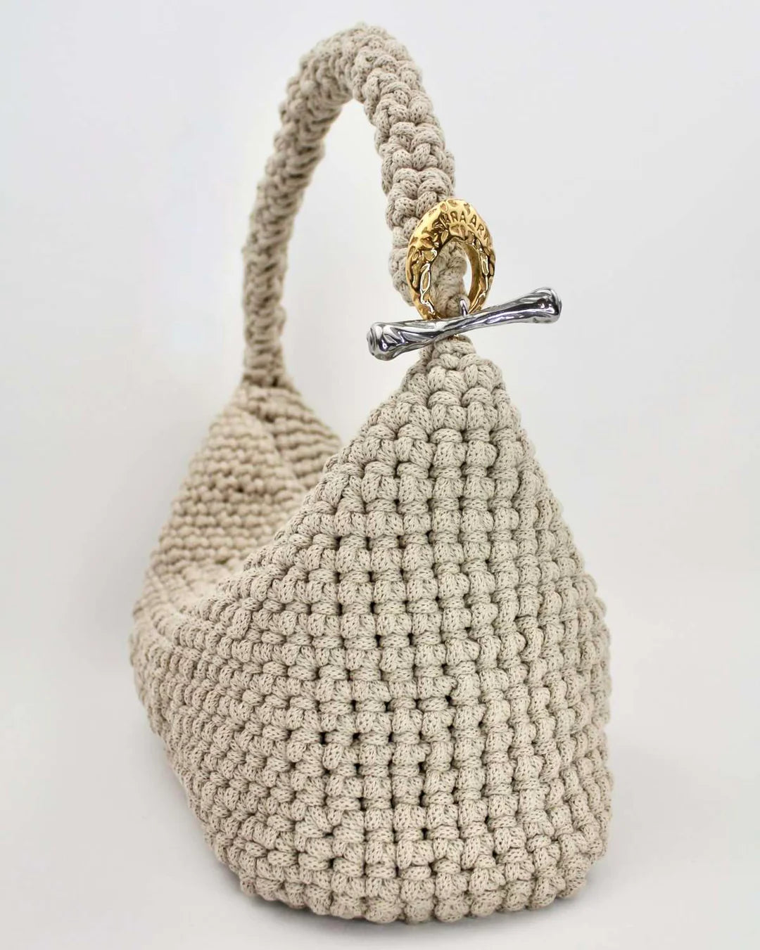 Gigi Clasp Bag - Sand