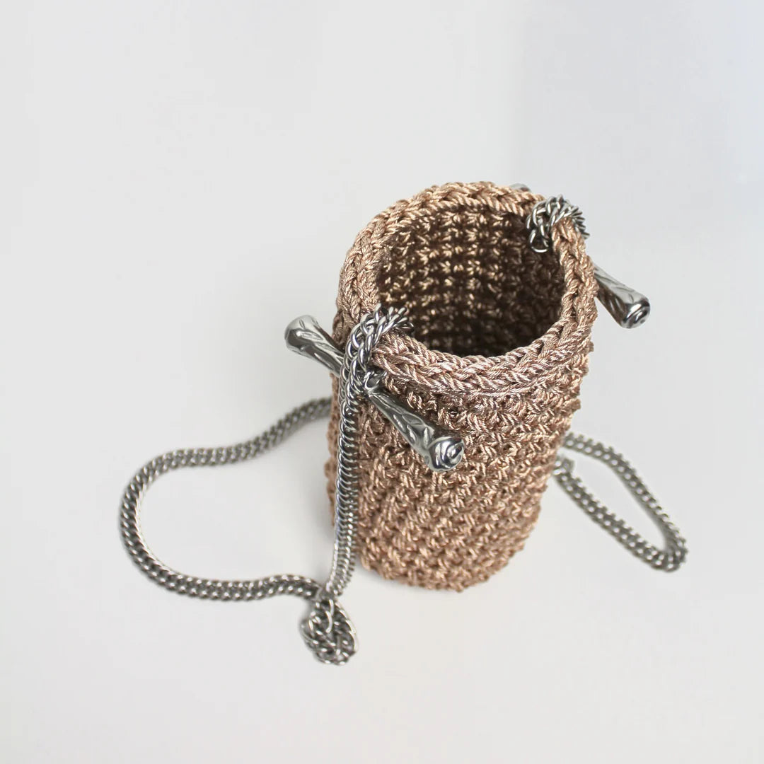 Чанта Bucket Clasp - Metallic