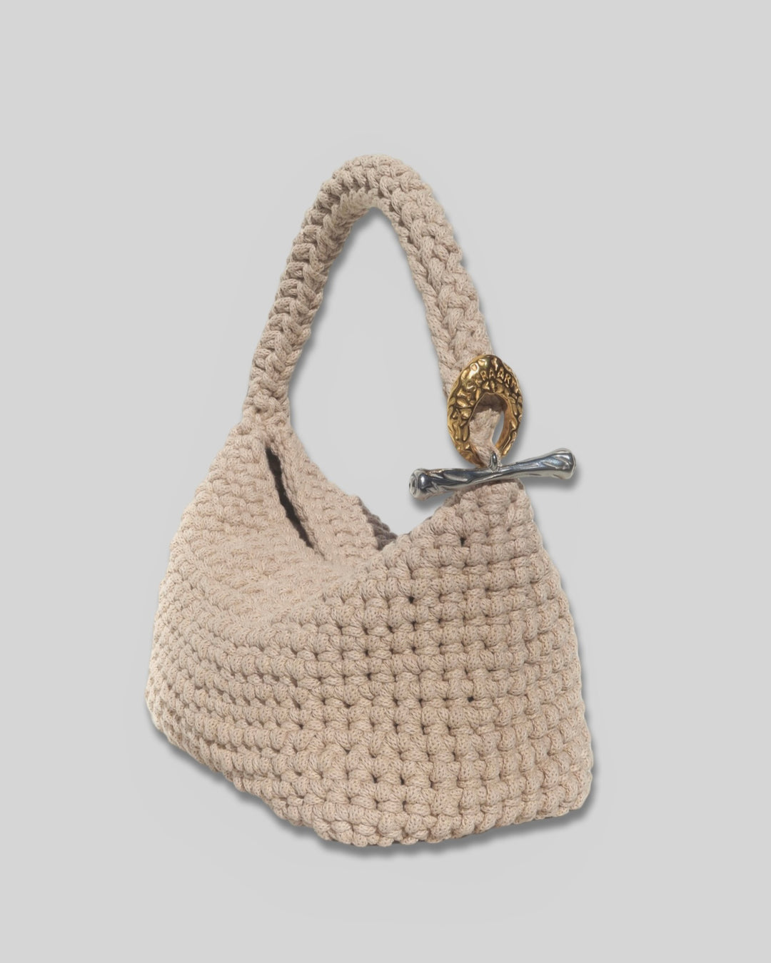 Gigi Clasp Bag - Sand