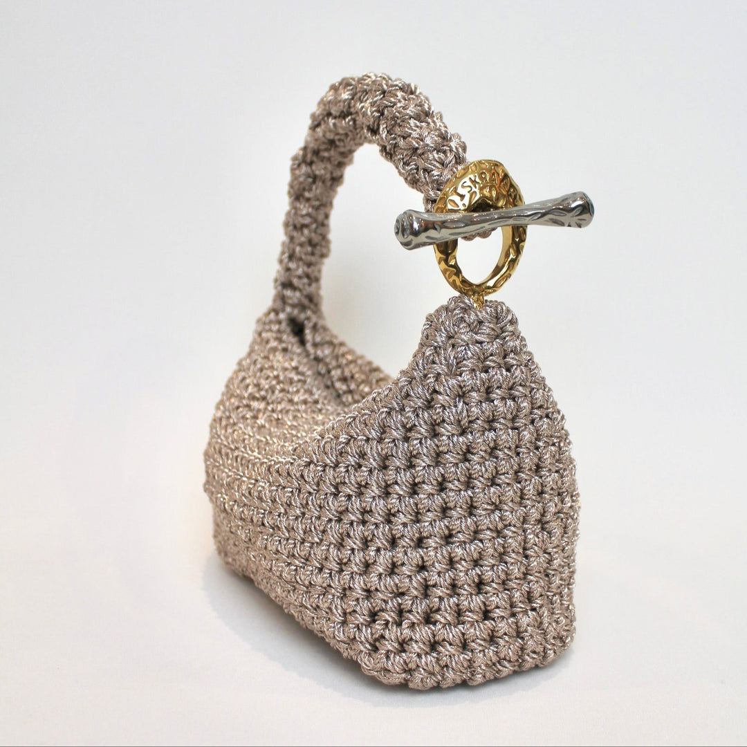 Small Gigi Clasp Bag in Metallic