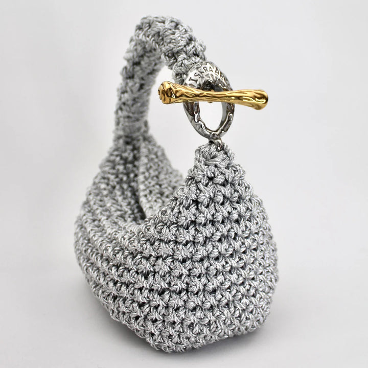 Gigi Clasp Bag - Metallic Silver