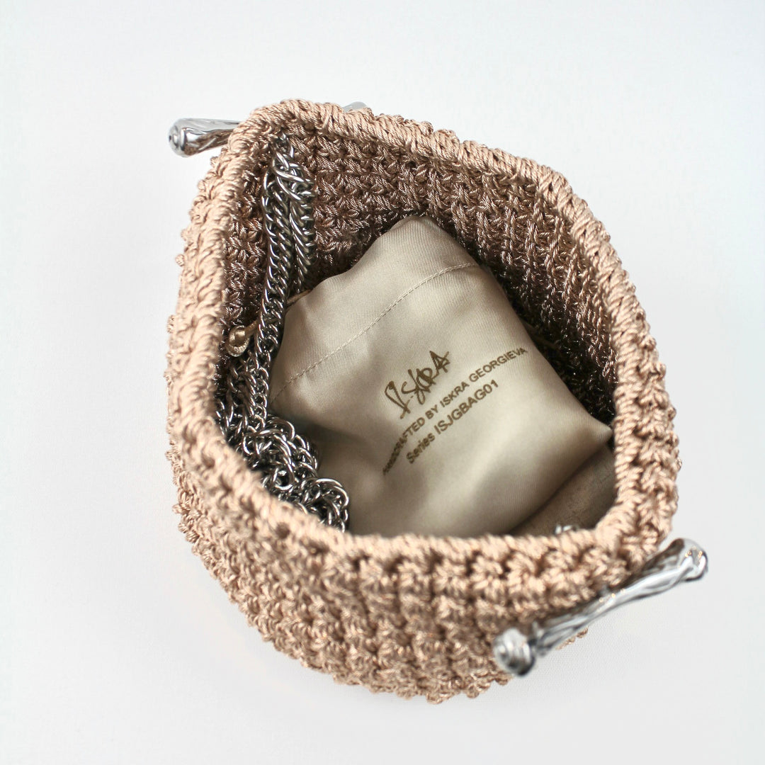 Small Stella Clasp Bag in Metallic