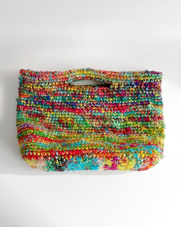 Melly Rafia & Silk Bag