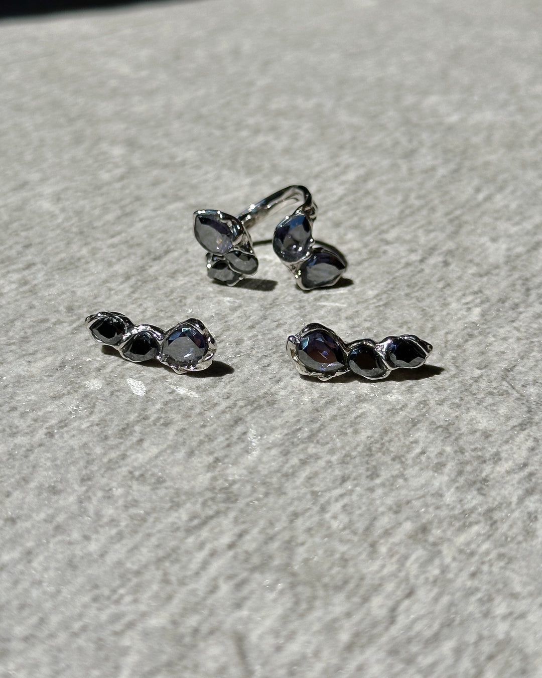 Blossom Set - Hematite