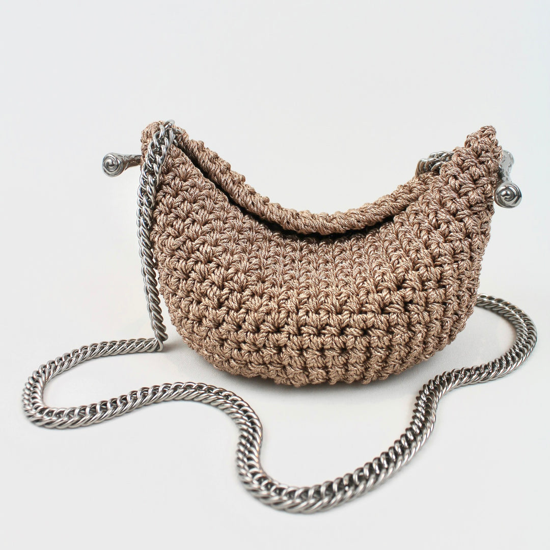 Small Stella Clasp Bag in Metallic