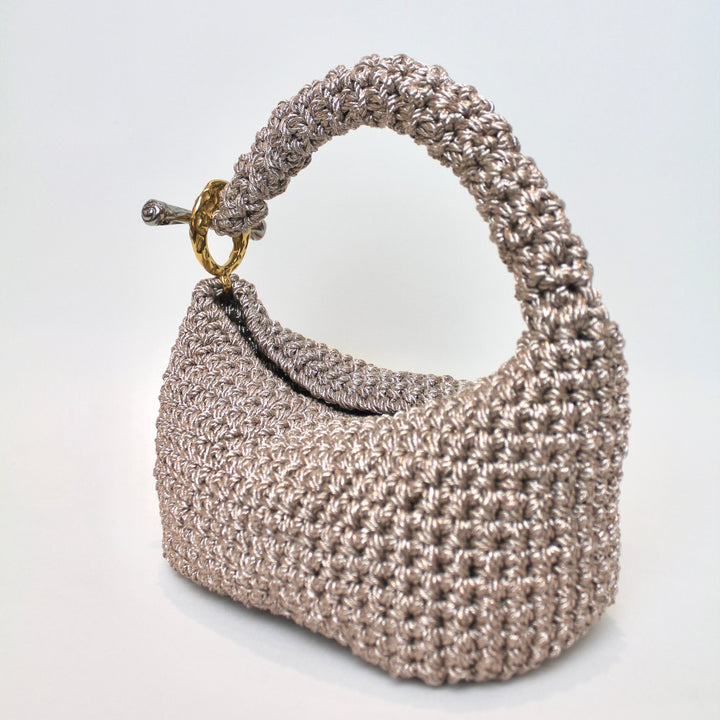 Small Gigi Clasp Bag in Metallic