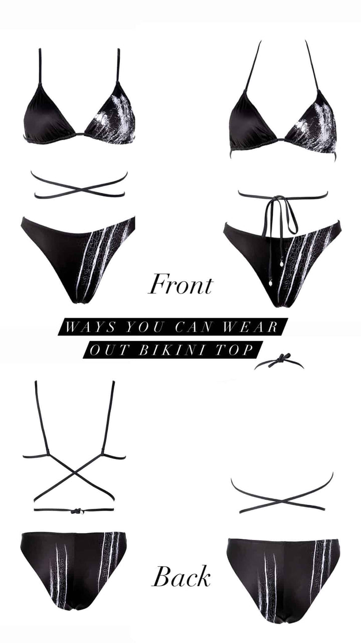 Traces wrap bikini top - NON REFUNDABLE