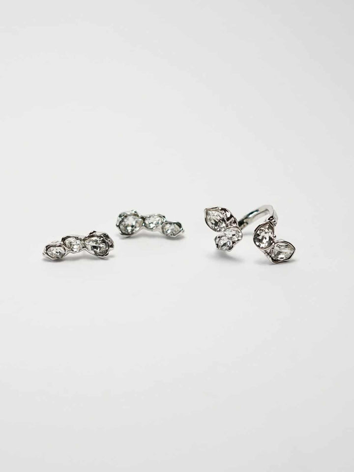 Blossom Necklace & Earrings Set - Sterling Silver 925