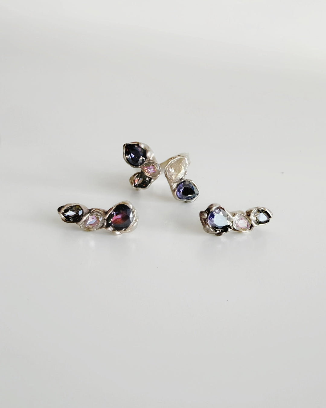Blossom Earrings & Ring Set - Silver