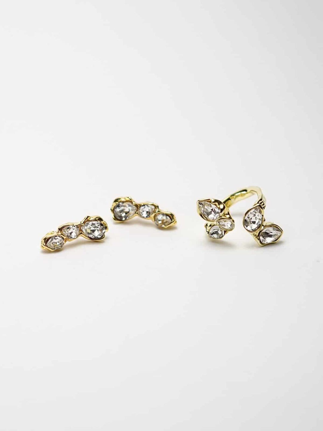 Blossom Necklace & Earrings Set - Gold Plated Sterling Silver 925