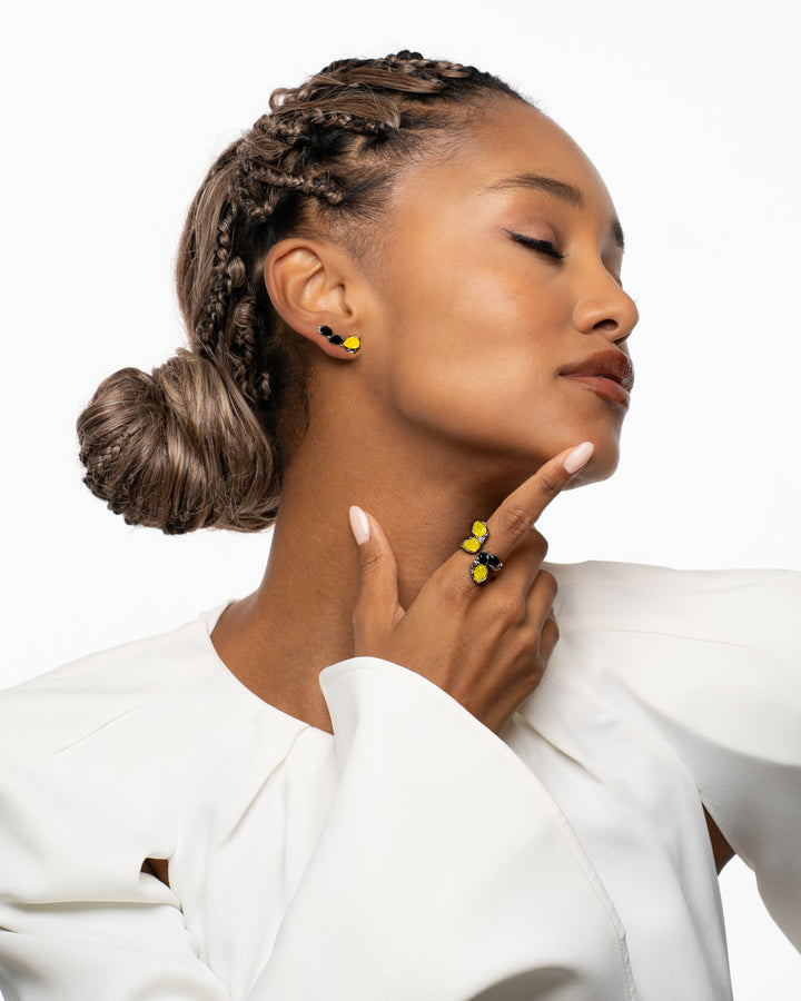 Blossom Necklace & Earrings Set - Sterling Silver 925