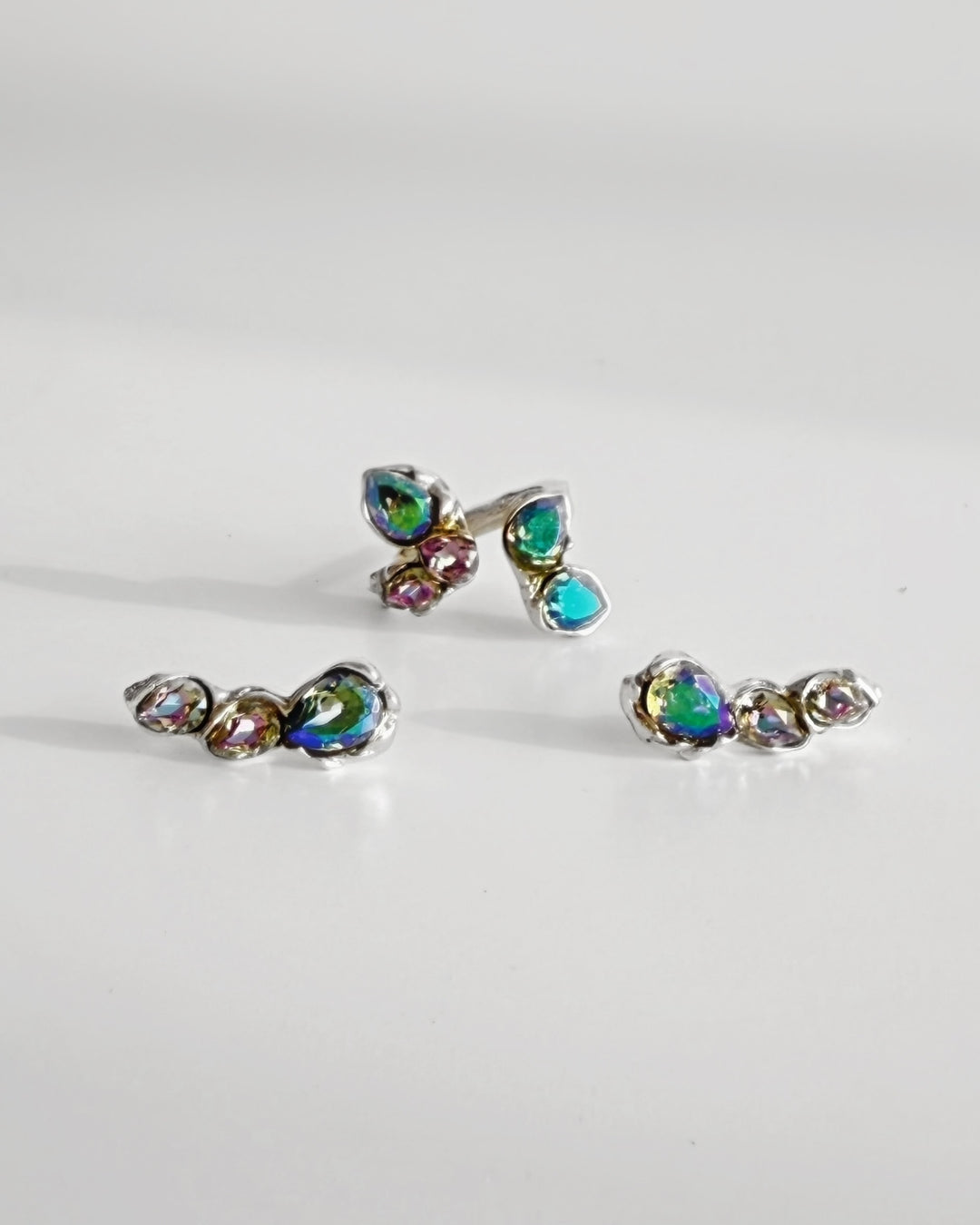 Blossom Earrings & Ring Set - Silver