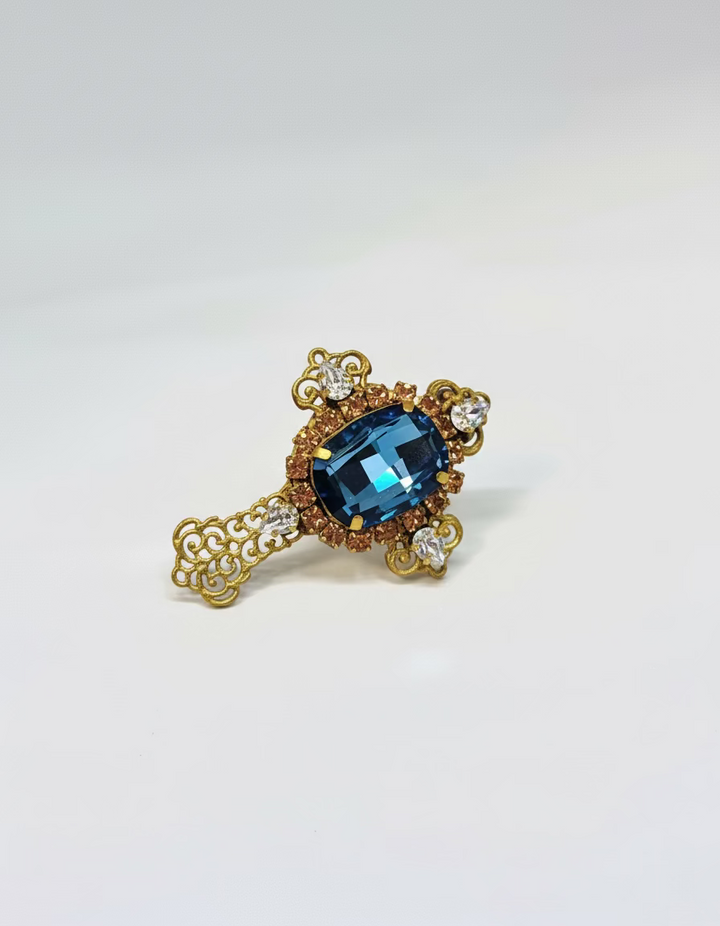 Blue Cross Ring - Unique