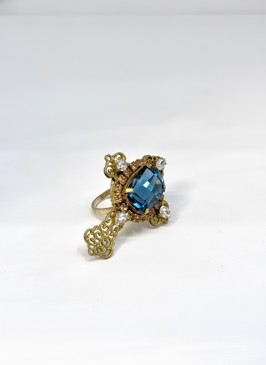 Blue Cross Ring - Unique