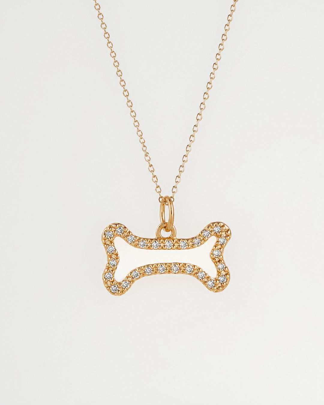 Diamond Bone Necklace