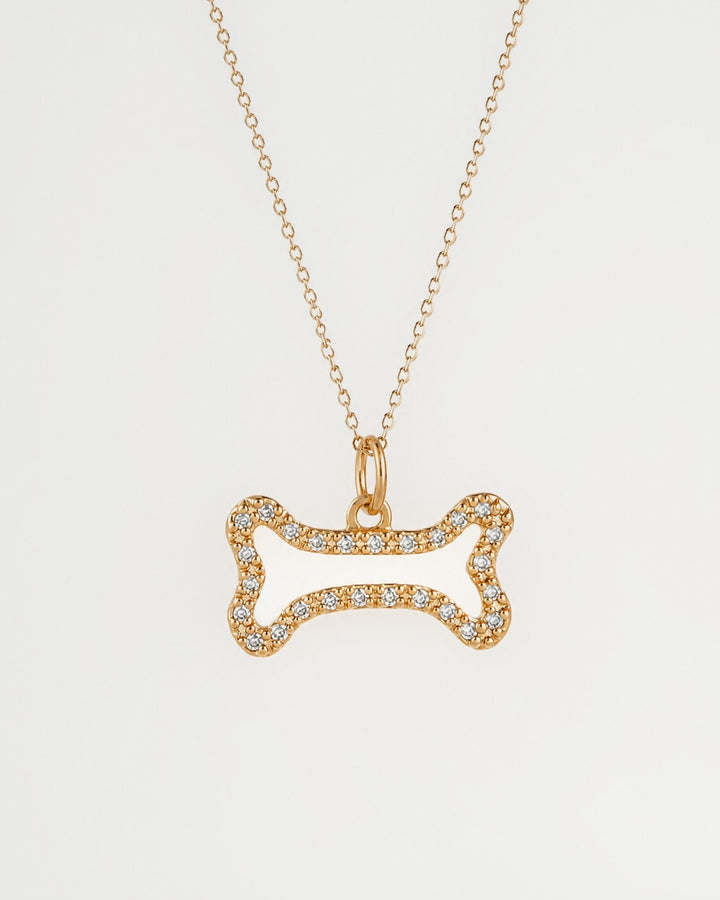 Diamond Bone Necklace