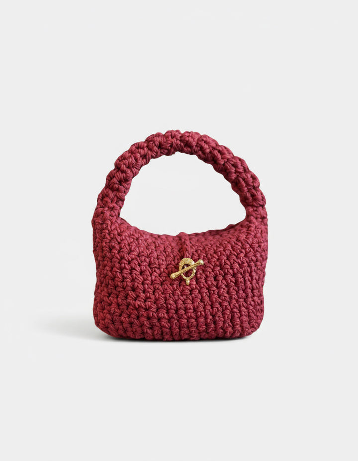 Cherry Raffia Bag