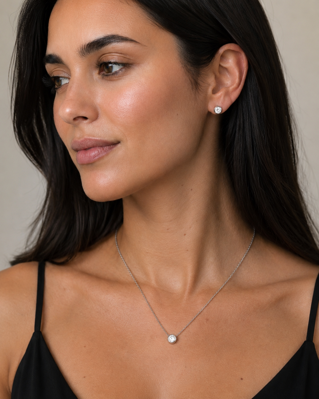 Circle Set - Necklace & Earrings