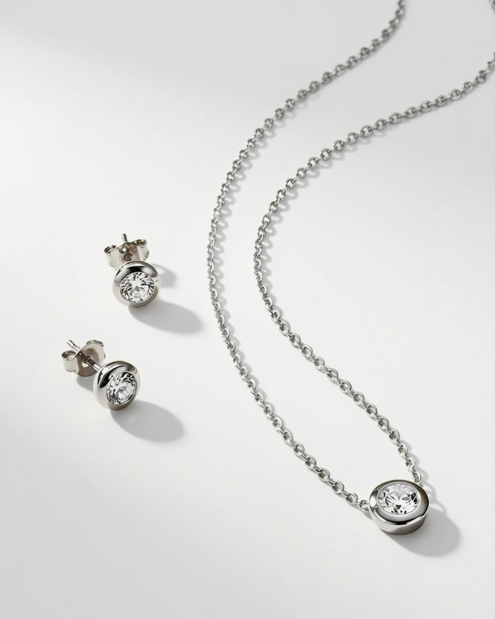 Circle Set - Necklace & Earrings