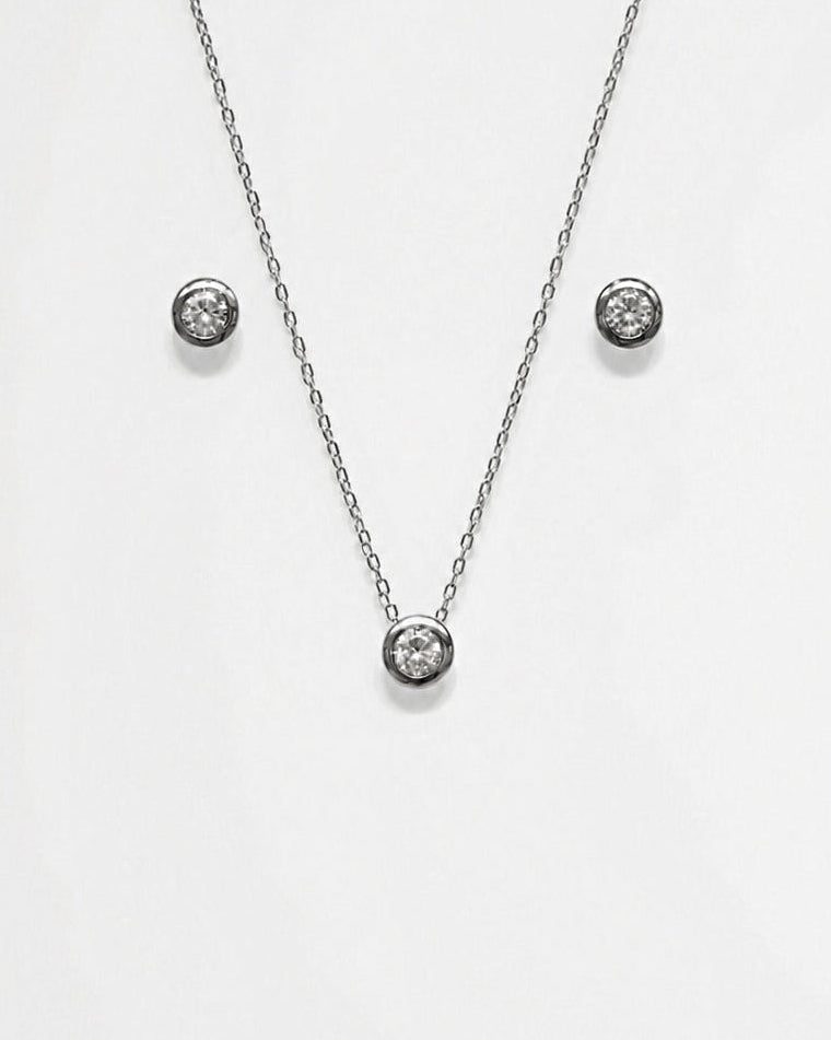 Circle Set - Necklace & Earrings