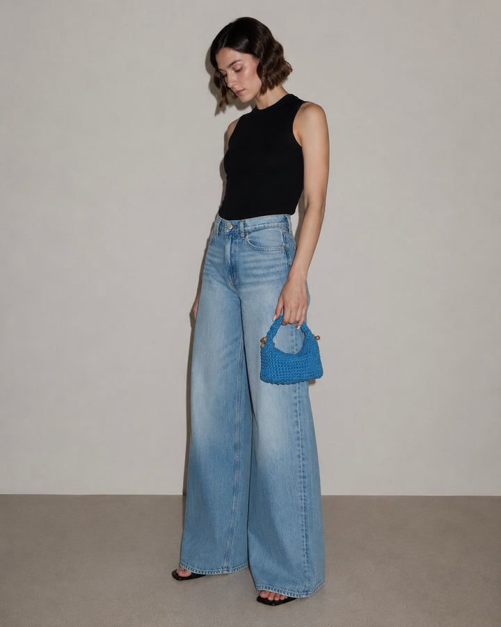 Crossbody Clasp Bag - Blue
