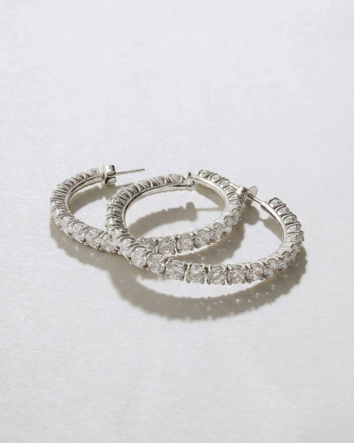 Crystal Sterling Silver 925 Earrings