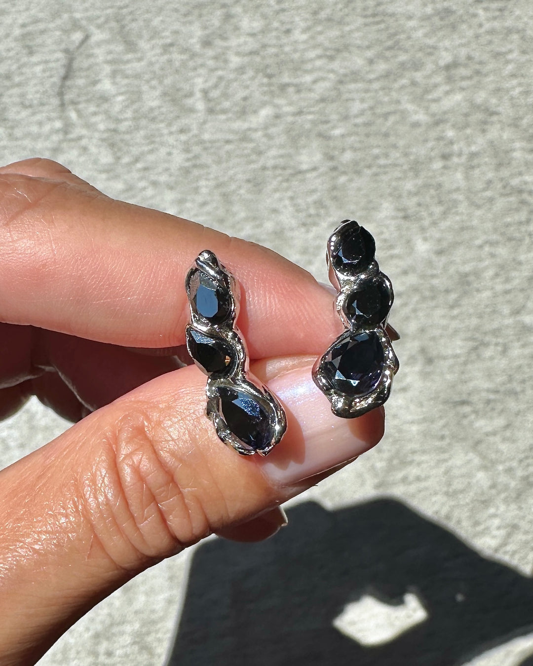 Blossom Set - Hematite