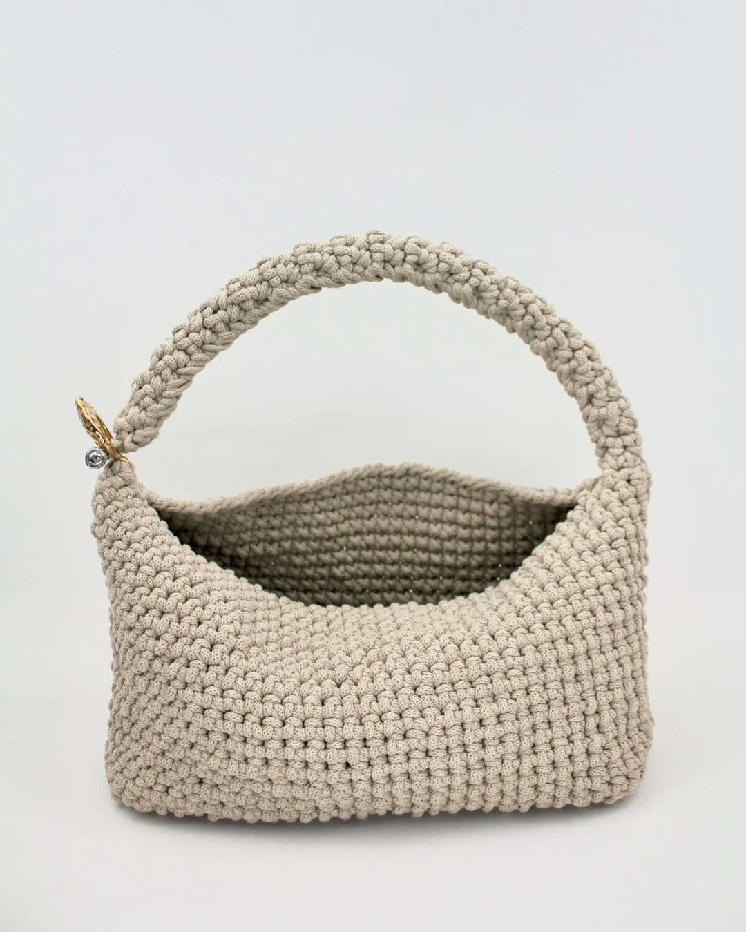 Gigi Clasp Bag - Sand