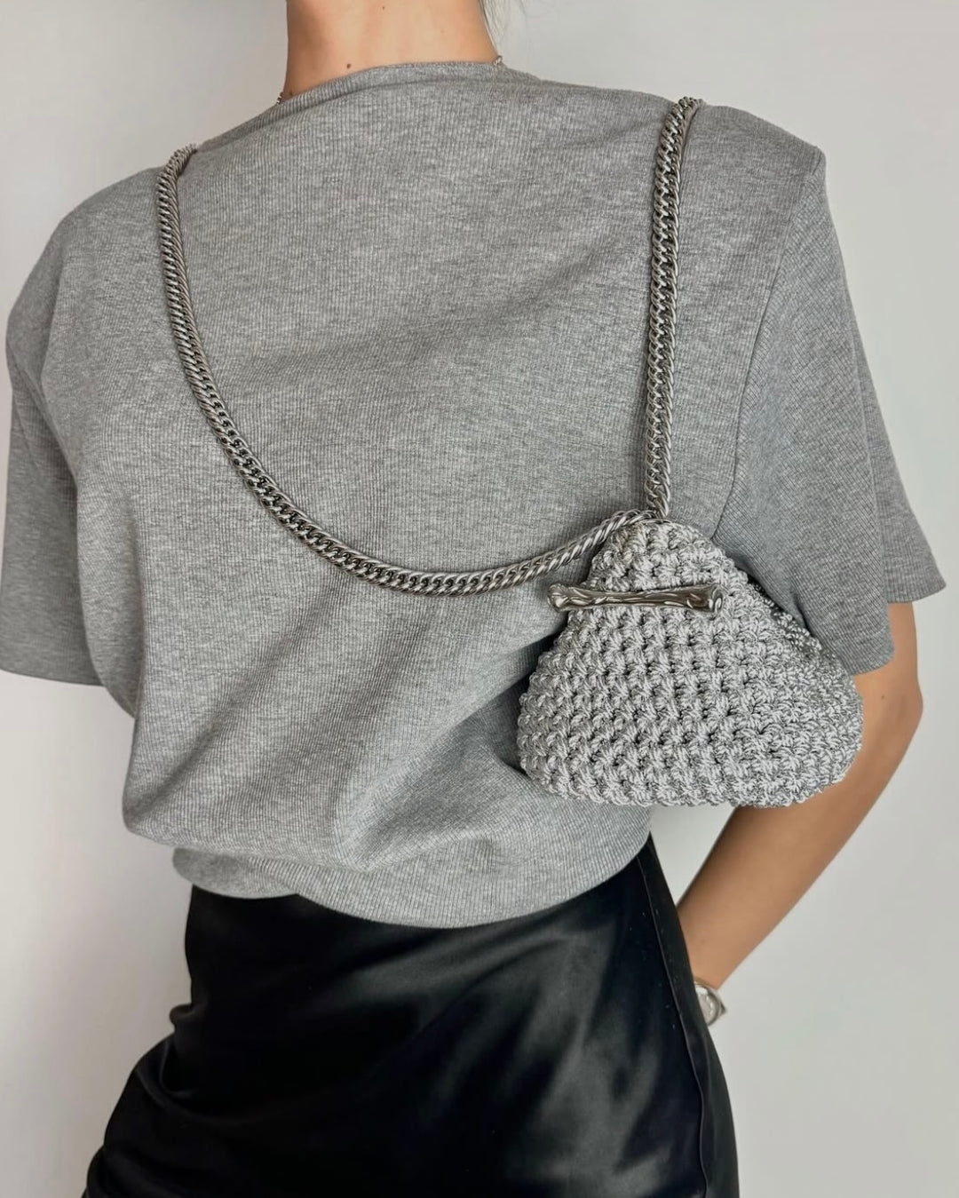 Small Stella Clasp Bag in Metallic