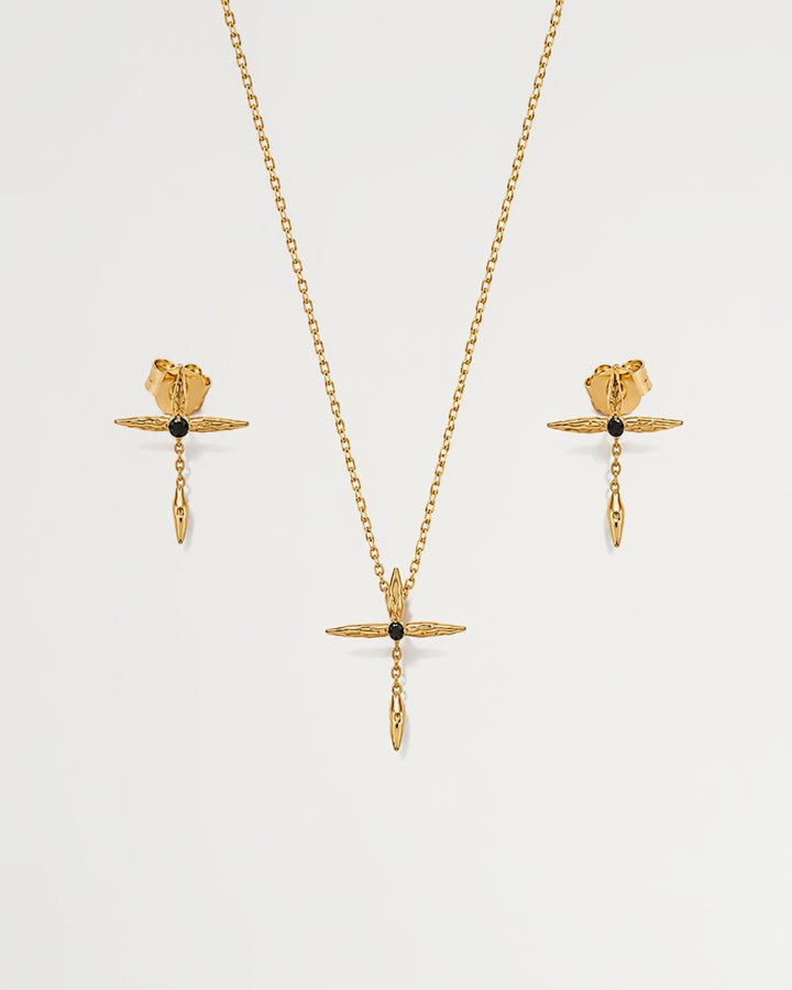 Freedom Pearl Necklace & Earrings Set