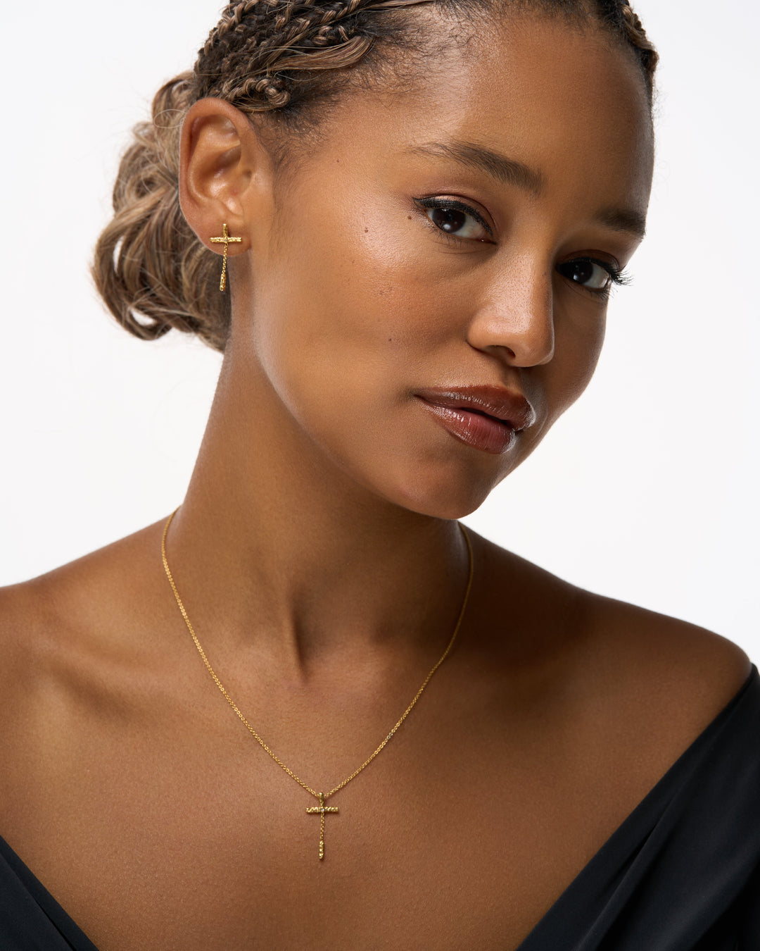 Freedom Stainless Steel Necklace & Earrings Set