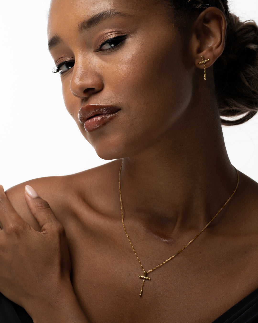 Freedom Stainless Steel Necklace & Earrings Set