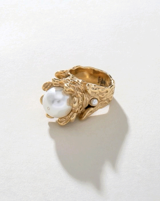 Pearl Royal Stainless Steel Ring