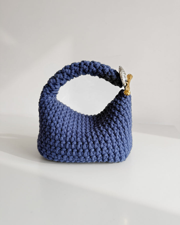 Gigi Clasp Bag - Denim