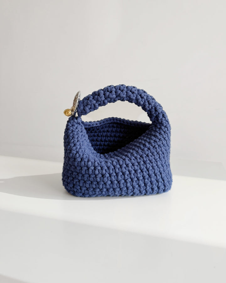 Gigi Clasp Bag - Denim