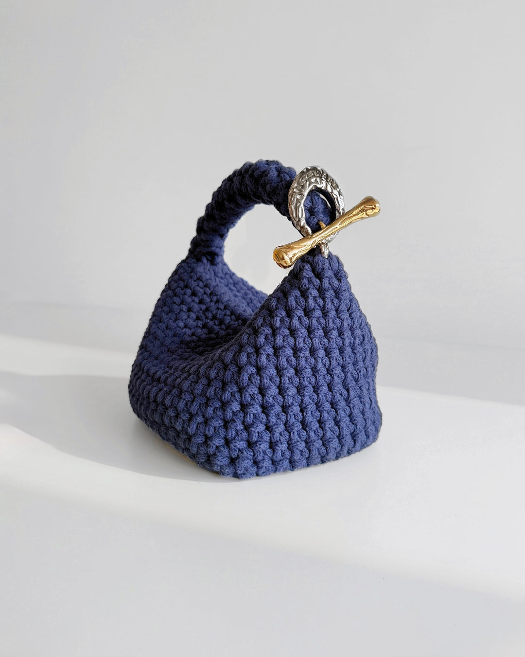 Gigi Clasp Bag - Denim