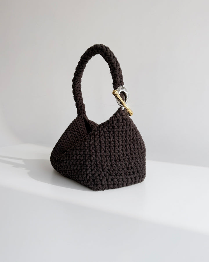 Gigi Clasp Bag - Espresso