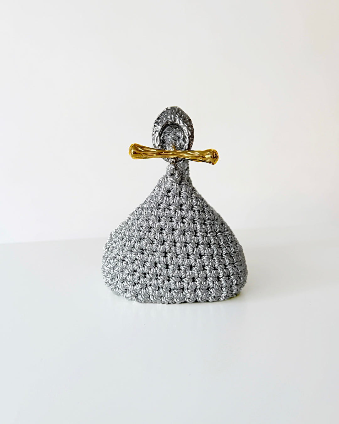 Gigi Clasp Bag - Metallic Silver