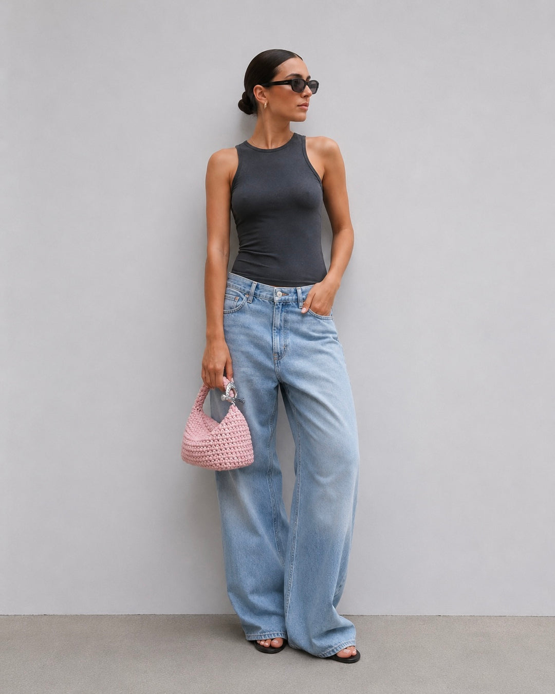 Gigi Clasp Bag - Pink