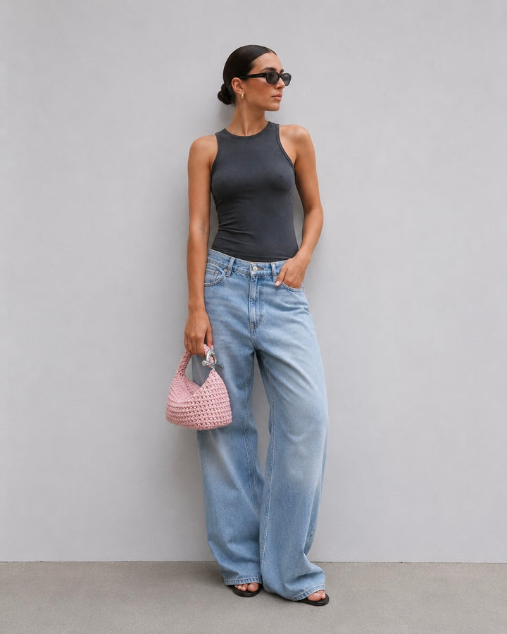 Gigi Clasp Bag - Pink