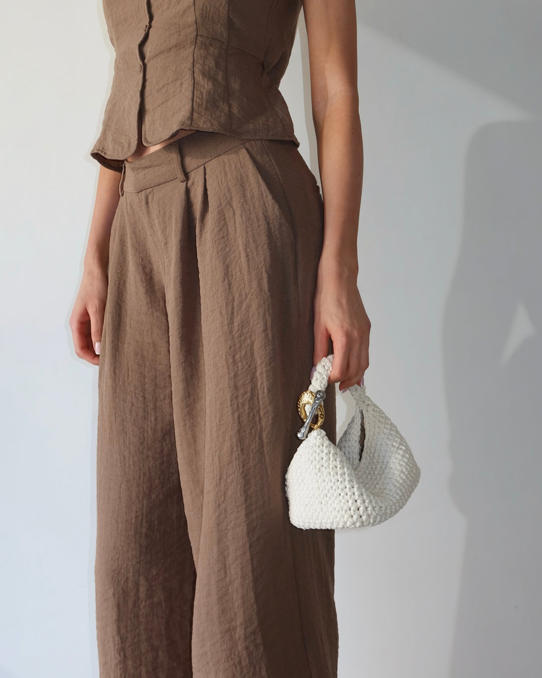 Gigi Clasp Bag - White