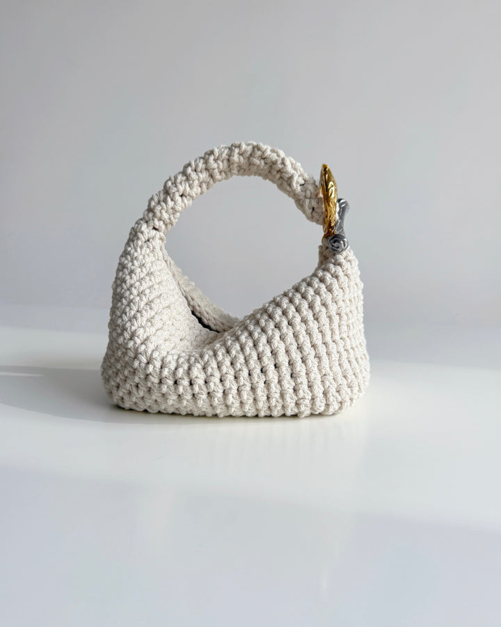 Gigi Clasp Bag - White