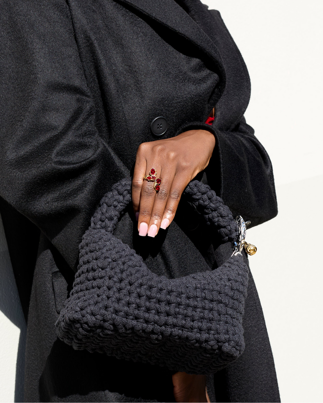 Small Gigi Clasp Bag - Black