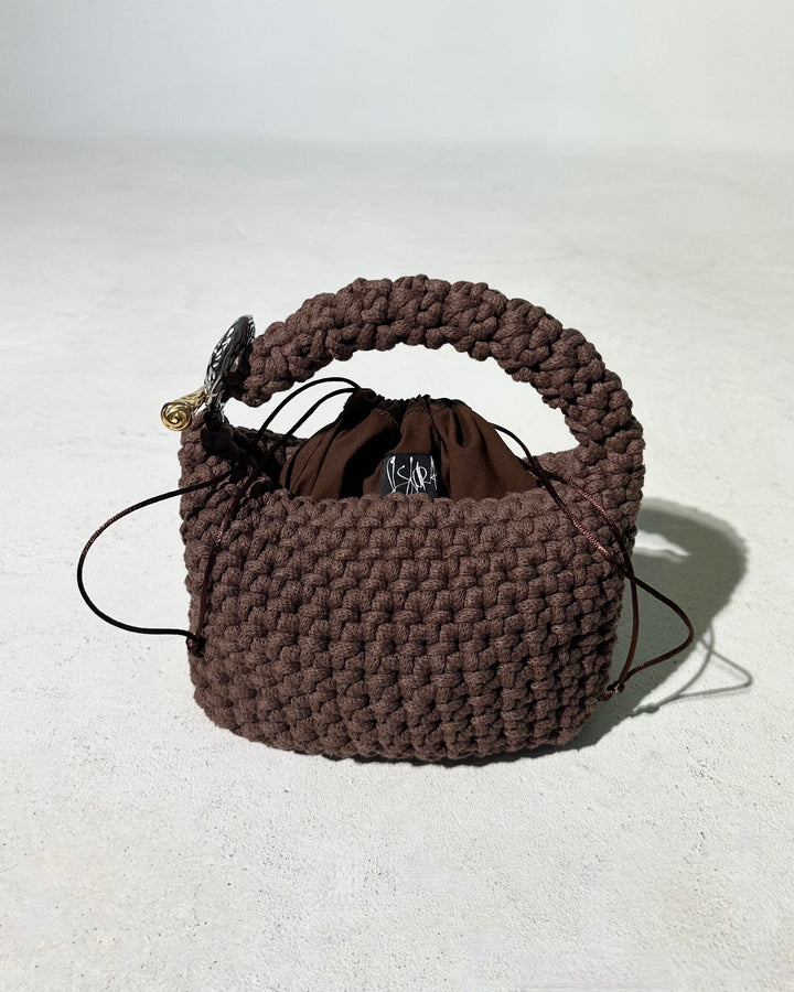 Small Gigi Clasp Bag - Brown