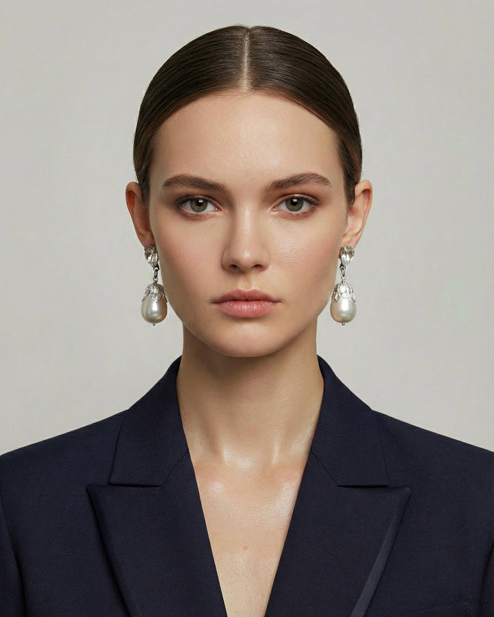 Gothic Grande Pearl Earrings