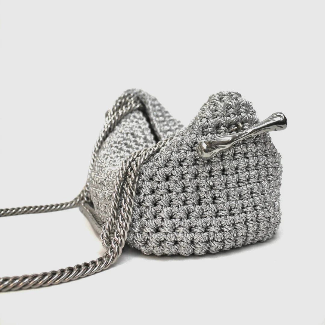 Small Stella Clasp Bag in Metallic