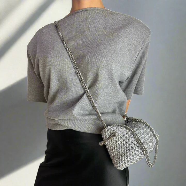 Small Stella Clasp Bag in Metallic