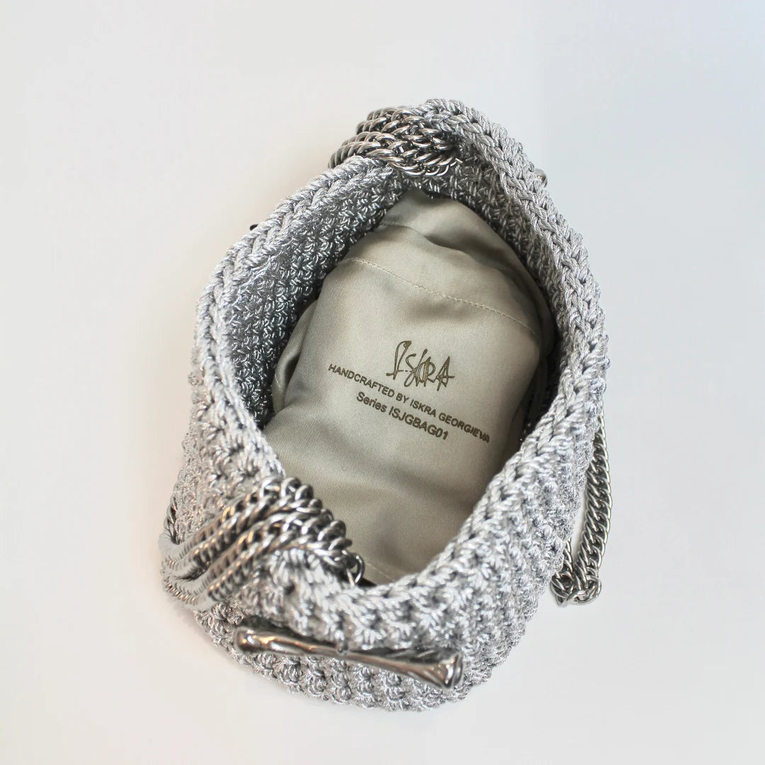 Small Stella Clasp Bag in Metallic