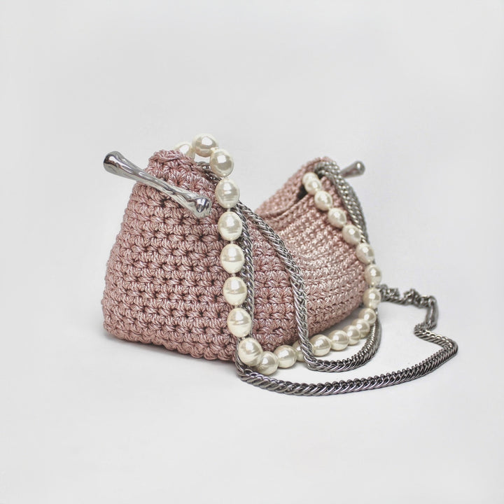 Pearl Rosa Clasp Bag - Medium - 24BRS035