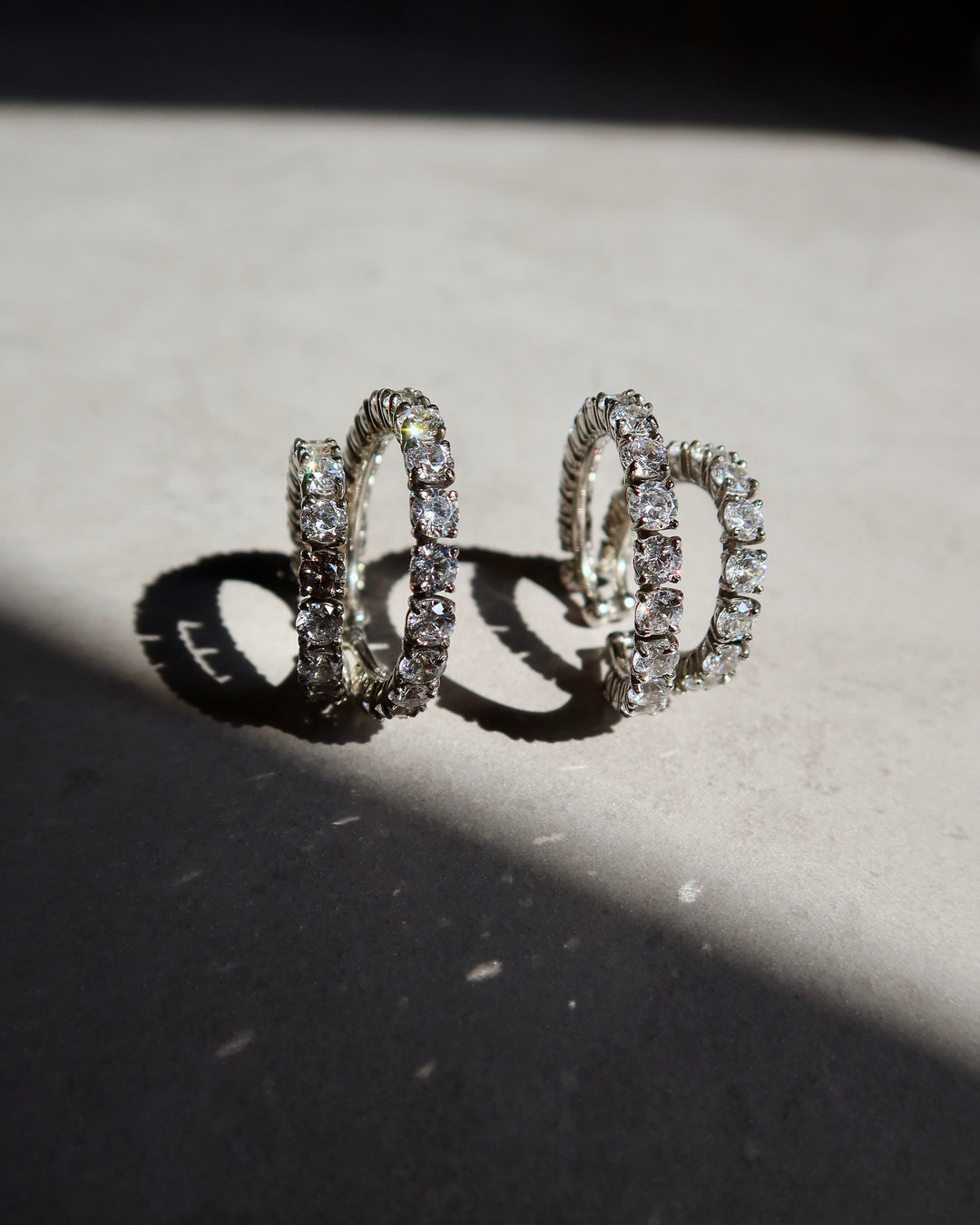 Double Crystal Ear Cuffs